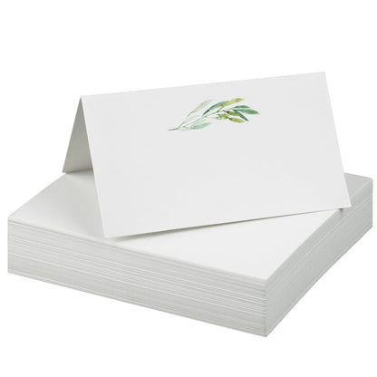 Uniclife 60 Pcs Floral Place Cards for Wedding Buffet Tables