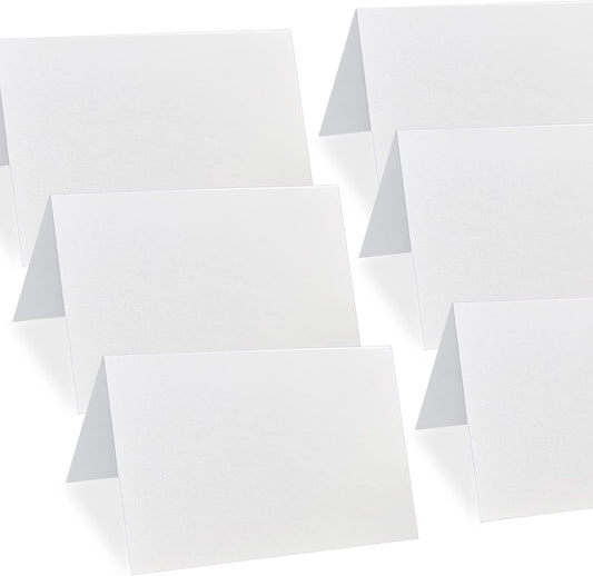 Place Cards White Blank Pack of 100. Premium Tent Name Place Cards for Table Setting Size 2.5x3.75 inches - Perfect for Weddings, Banquets Dinner Parties and any other Events
