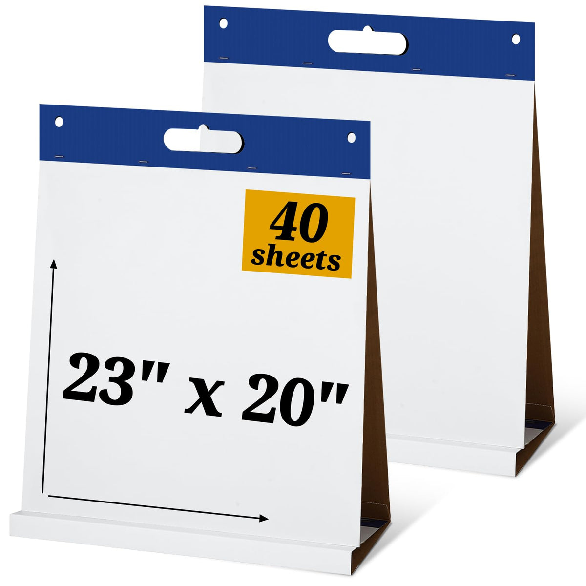 Geetery 4 Pcs Sticky Easel Pad 20 x 23 in with Flip Chart Paper, Colorful