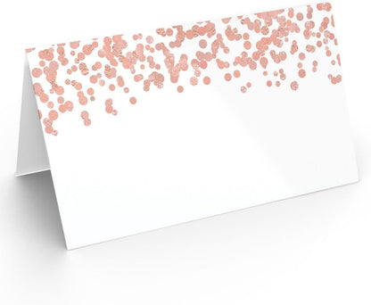 Printed Party Table Place Cards for All Occasions and Events, Set of 25 (Elegant Branch)