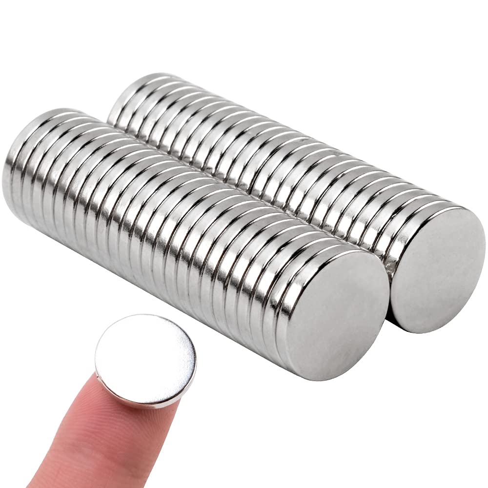 MIN CI 100 Pcs Strong Round Small Rare Earth Magnets, Mini Refrigerator Neodymium Disc Magnet for Whiteboard Locker Fridge DIY Crafts Dry Erase Board Cabinets