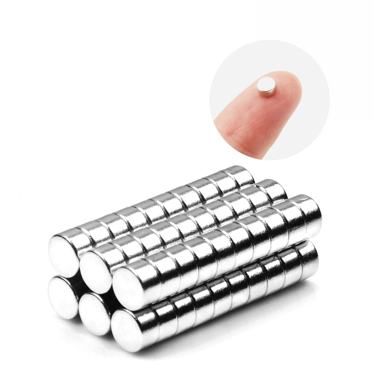 Deryun 60 Pack Small Magnets for Crafts,Mini,Tiny,Fridge,Refrigerator,Whiteboard,Round,Multi-Use Magnets