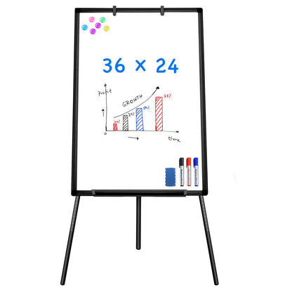 Maxtek Easel Whiteboard 36 x 24 in, Stand Tripod with Height Adjustable
