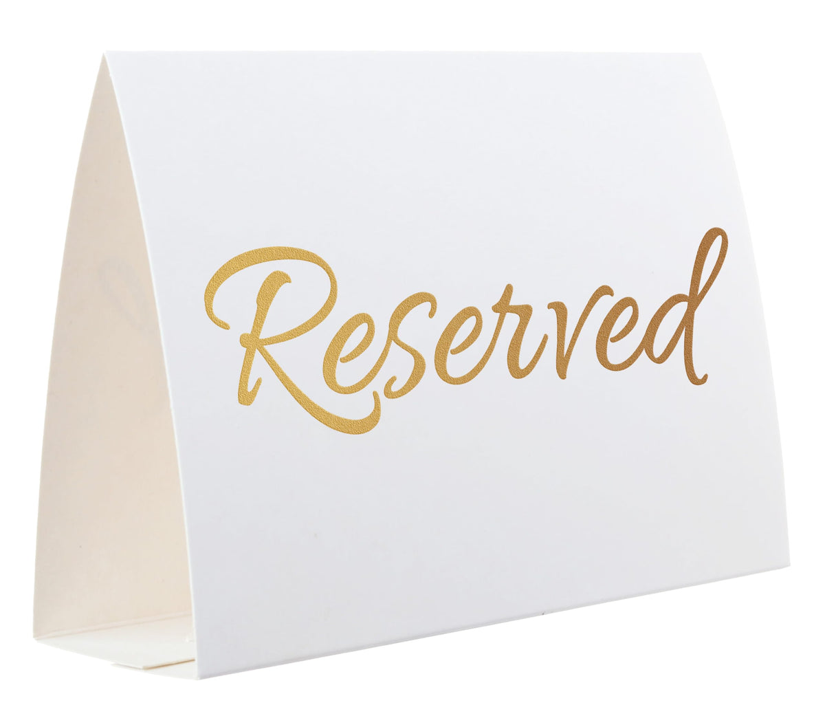 20 Pack Modern Reserved Table Sign With Name Line - Reserved Signs For Wedding - White Reserved Signs - Wedding Accessories - Tent Cards For Reserving Seats & Places - Place Cards for Party, Event