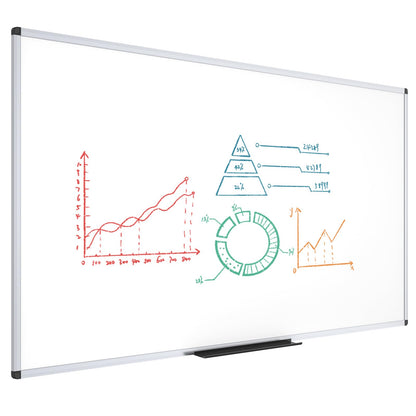 VIZ-PRO Magnetic Dry Erase Whiteboard, 48 x 36 Inches, Foldable