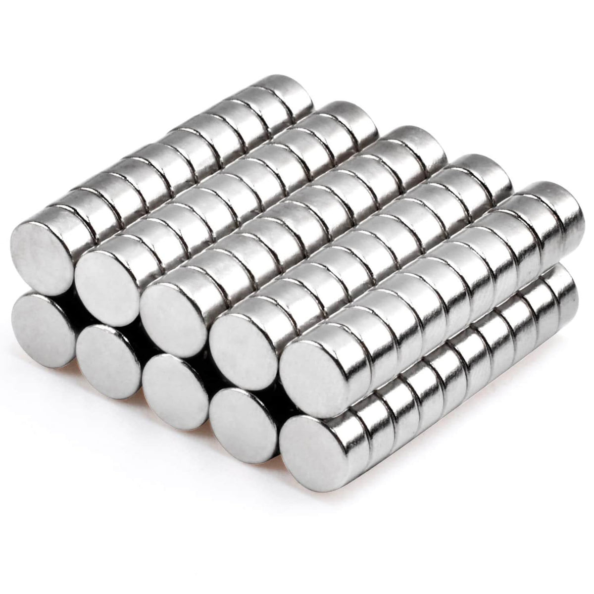 MIN CI 100 Pcs Strong Round Small Rare Earth Magnets, Mini Refrigerator Neodymium Disc Magnet for Whiteboard Locker Fridge DIY Crafts Dry Erase Board Cabinets