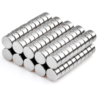 MIN CI 100 Pcs Strong Round Small Rare Earth Magnets, Mini Refrigerator Neodymium Disc Magnet for Whiteboard Locker Fridge DIY Crafts Dry Erase Board Cabinets