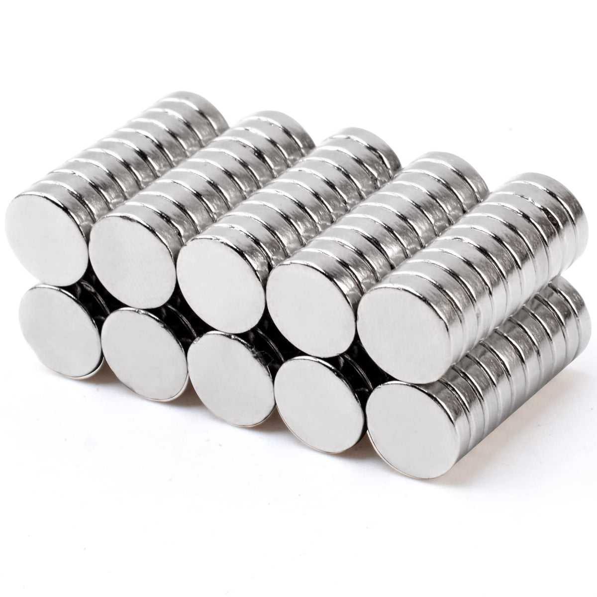 MIN CI 100 Pcs Strong Round Small Rare Earth Magnets, Mini Refrigerator Neodymium Disc Magnet for Whiteboard Locker Fridge DIY Crafts Dry Erase Board Cabinets