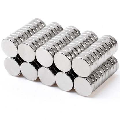 MIN CI 100 Pcs Strong Round Small Rare Earth Magnets, Mini Refrigerator Neodymium Disc Magnet for Whiteboard Locker Fridge DIY Crafts Dry Erase Board Cabinets