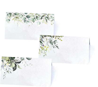 120 Pack place cards with Watercolor pattern Seating Place Cards for table setting table Weddings,Banquets,Dinner Parties,Name Cards
