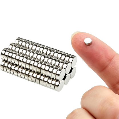 60pcs Small Magnets,Round for Refrigerator, Cylinder, Fridge, Office, Whiteboard, Durable Little Miniature Tiny Mini for Crafts