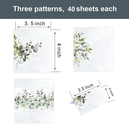 120 Pack place cards with Watercolor pattern Seating Place Cards for table setting table Weddings,Banquets,Dinner Parties,Name Cards