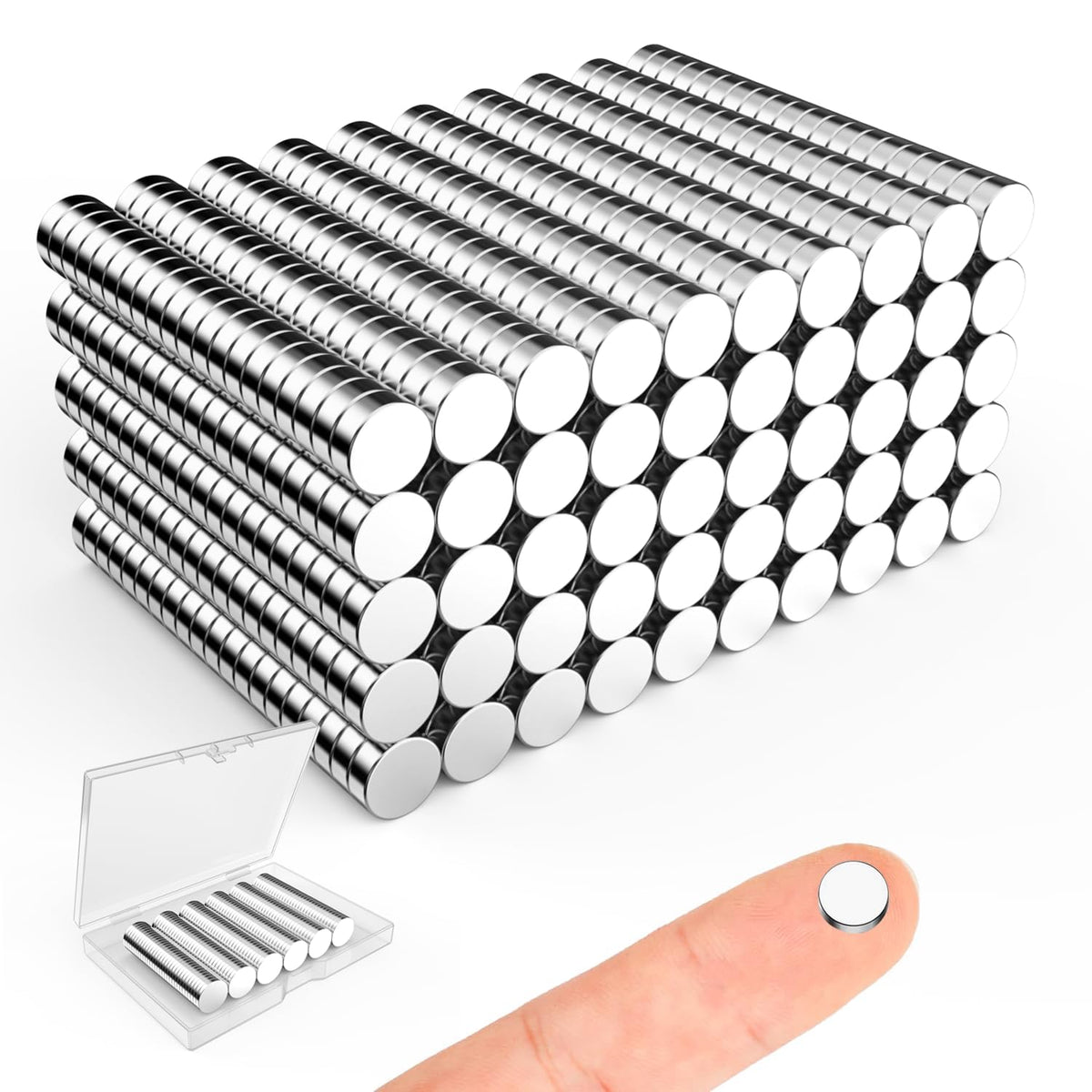 Magnets for Crafts, 5x2mm Small Round Magnetic 250 Pack