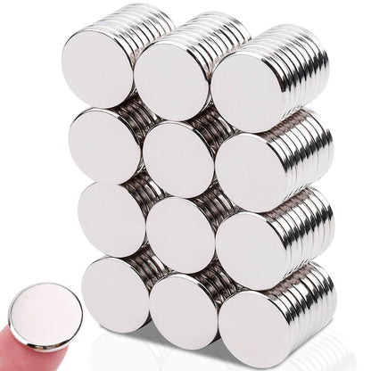 MIN CI 100 Pcs Strong Round Small Rare Earth Magnets, Mini Refrigerator Neodymium Disc Magnet for Whiteboard Locker Fridge DIY Crafts Dry Erase Board Cabinets