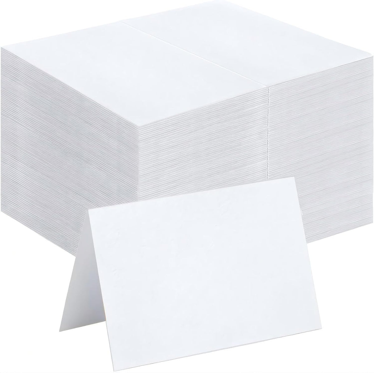 150 Pcs Printable Tent Cards Place Cards Name Table Cards 3.5''x2'' Reusable Desk Name Cards for Weddings Guest, Office, Meetings, Dinner Party, Business Events