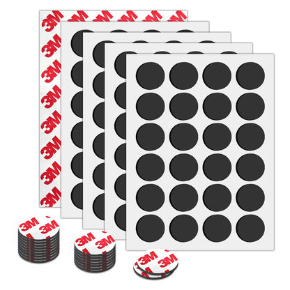 Small Magnets with Adhesive Backing for Crafts,Self Sticky Magnetic Sticker,Round Adhesive Dot Magnets for Classroom (36Pcs Circle 3/4 X 0.08 Rubber Magnets)