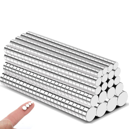 TRYMAG 80Pcs Small Round Magnets, 8x2mm Refrigerator Magnet