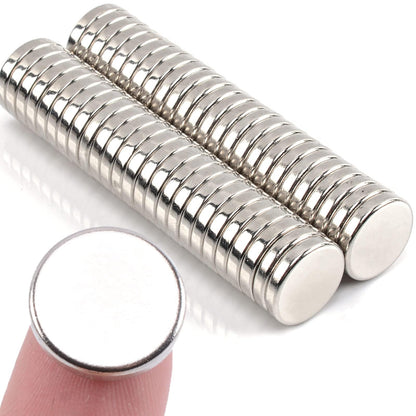 MIN CI 100 Pcs Strong Round Small Rare Earth Magnets, Mini Refrigerator Neodymium Disc Magnet for Whiteboard Locker Fridge DIY Crafts Dry Erase Board Cabinets