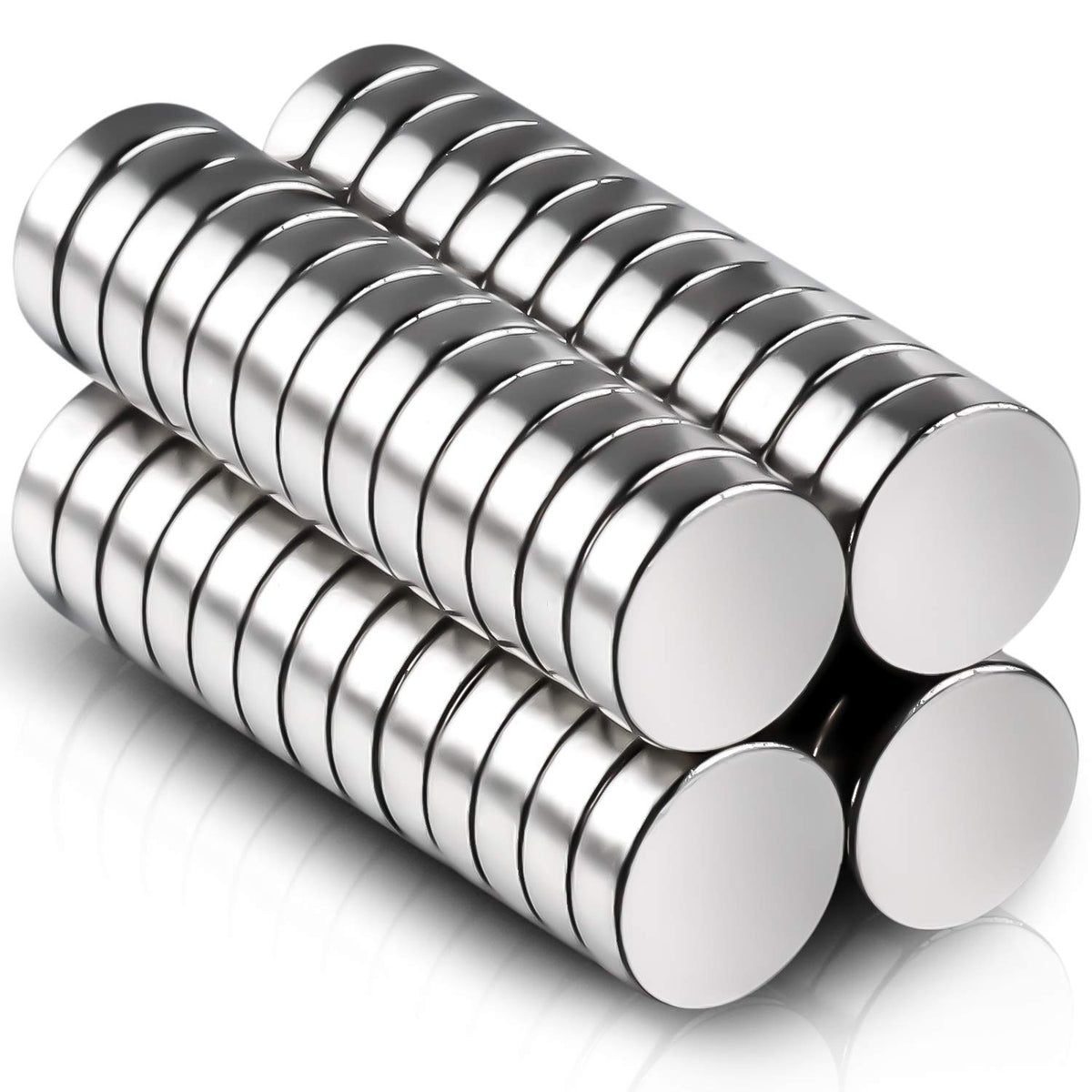 DIYMAG Small Rare Earth Magnets, 40 Pack, 5 Sizes - Neodymium Magnets for Refrigerator, DIY, Crafts, Kitchen & Office