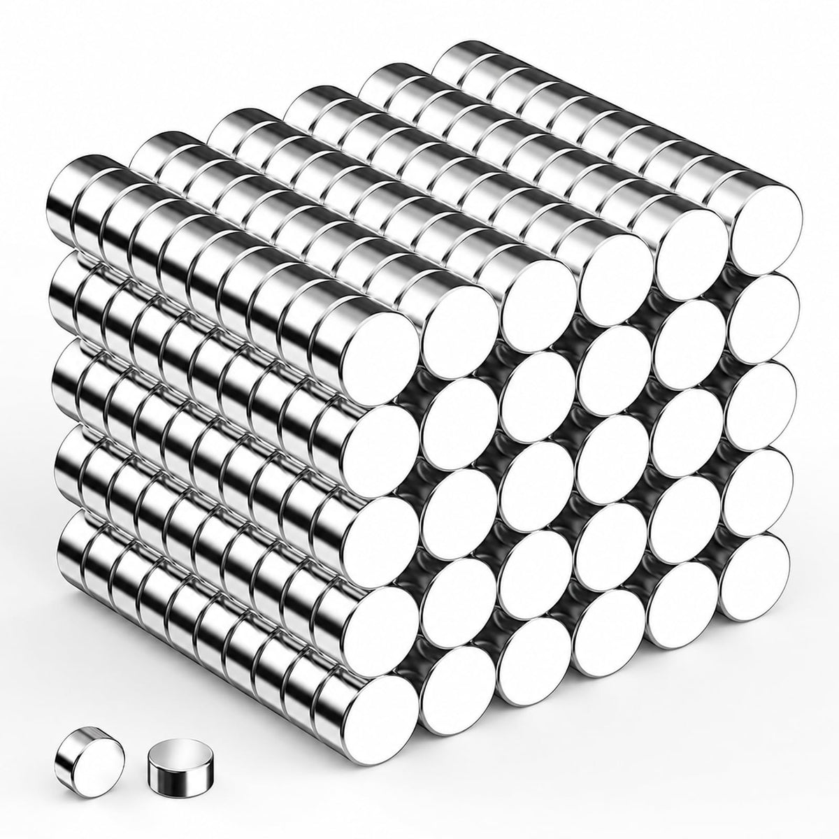 500 Pcs Small Neodymium Magnets for Crafts, 6 Sizes Rare Earth Magnets