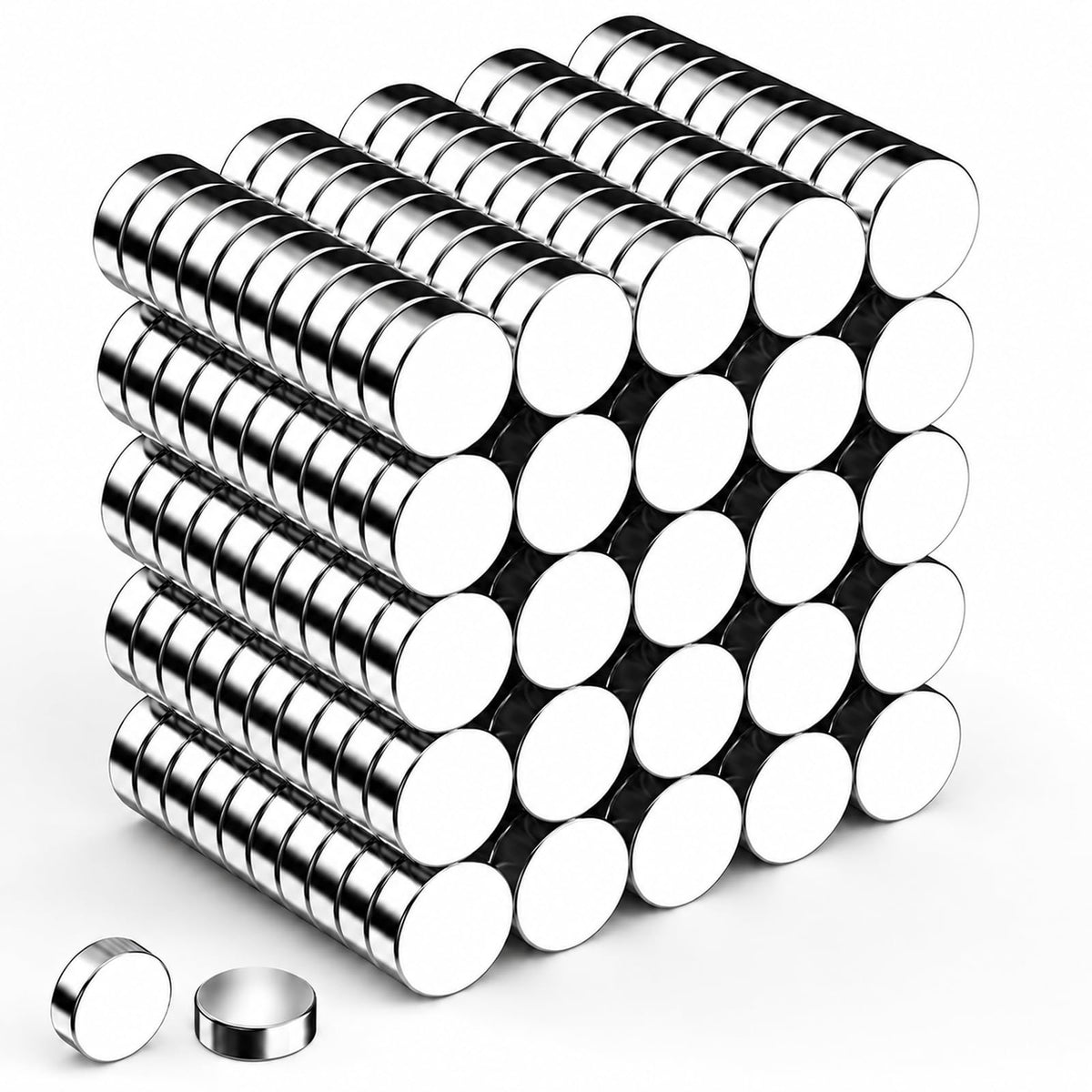500 Pcs Small Neodymium Magnets for Crafts, 6 Sizes Rare Earth Magnets