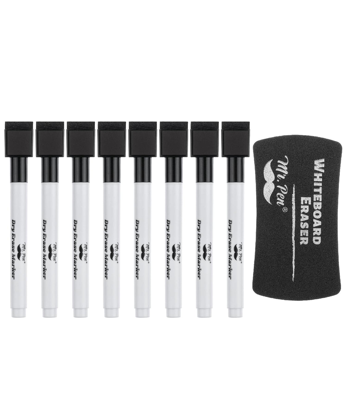 Mr. Pen- Magnetic Dry Erase Markers, 12 Pack with Whiteboard Eraser