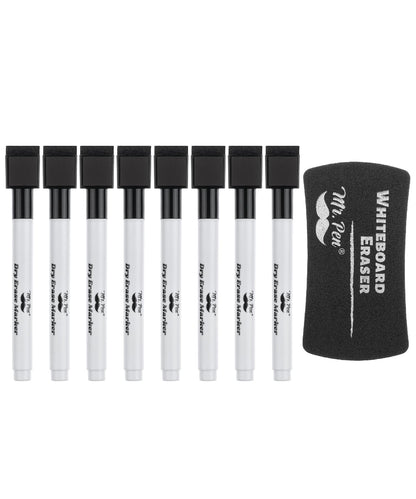 Mr. Pen- Magnetic Dry Erase Markers, 12 Pack with Whiteboard Eraser