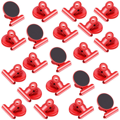 VNDUEEY 20 Pack Fridge Magnets Refrigerator Magnets, Strong Magnetic Clips Heavy Duty, Magnet Clips for Whiteboard, Magnets for Fridge Locker Office Accessories (Silver)