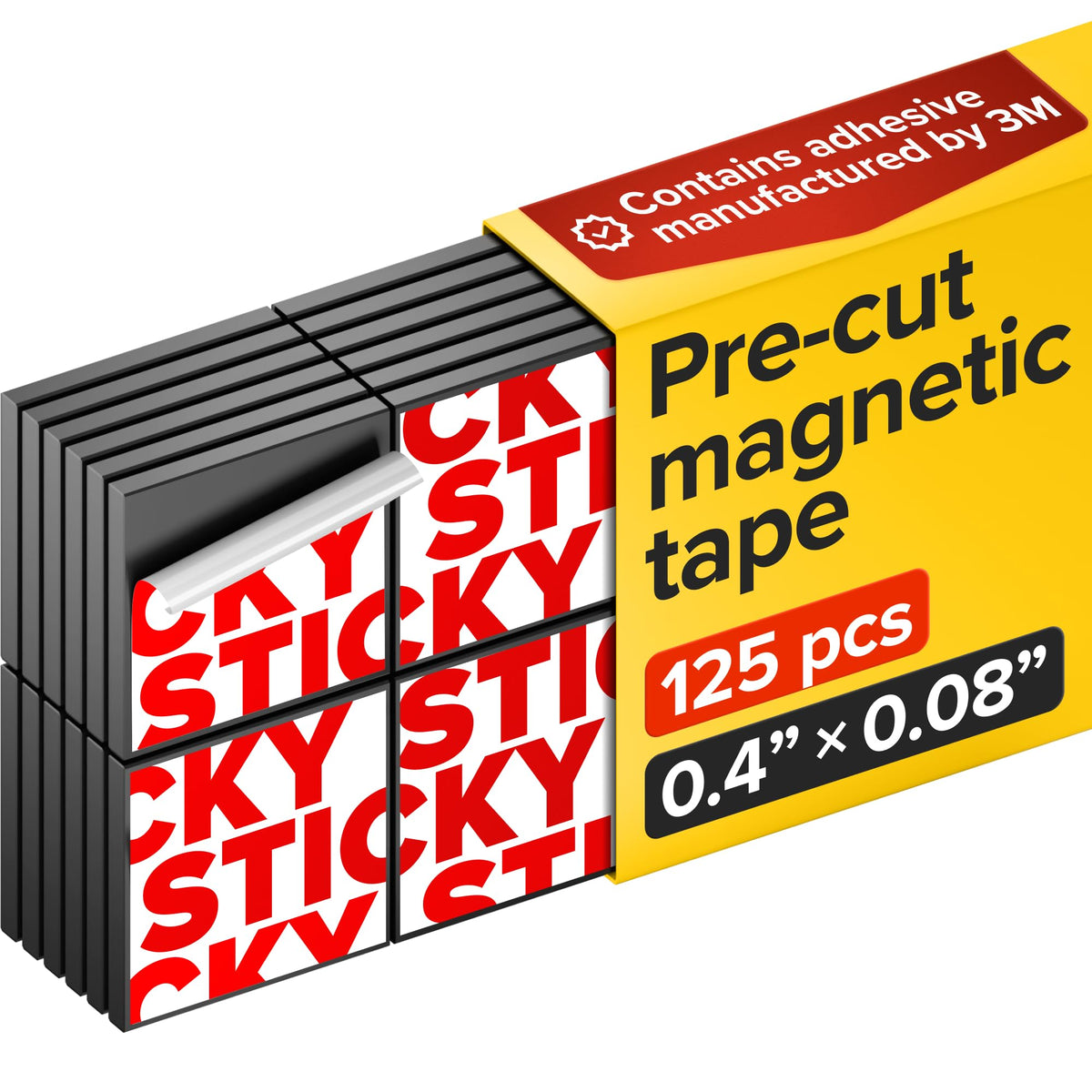 Super Sticky Magnetic Tape for DIY & Crafts, 20ft x 1/2in (6m x 1.25cm)