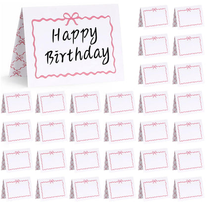 Affrolling 30 Pcs Race Car Table Place Cards Name Cards Fold Name Tents