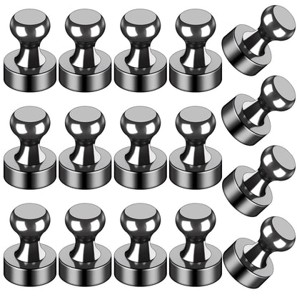 LOVIMAG Fridge Magnets 12 Pack Magnet Refrigerator Locker Whiteboard Black