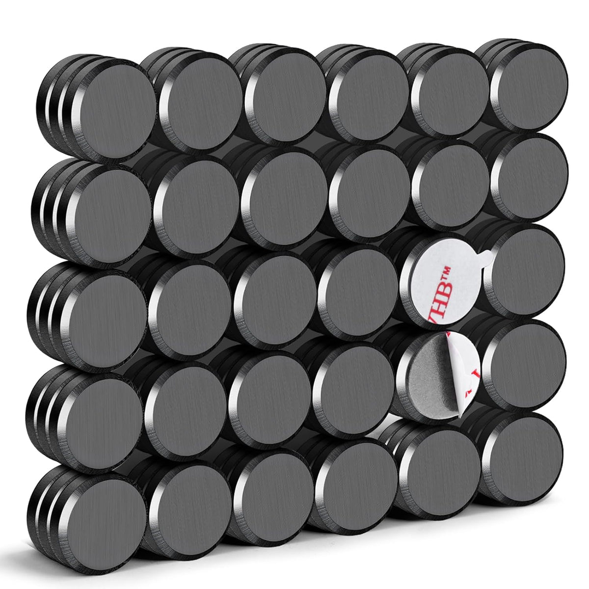 DIYMAG Strong Adhesive Magnets, 90pcs 0.7x0.12in Fridge Magnet