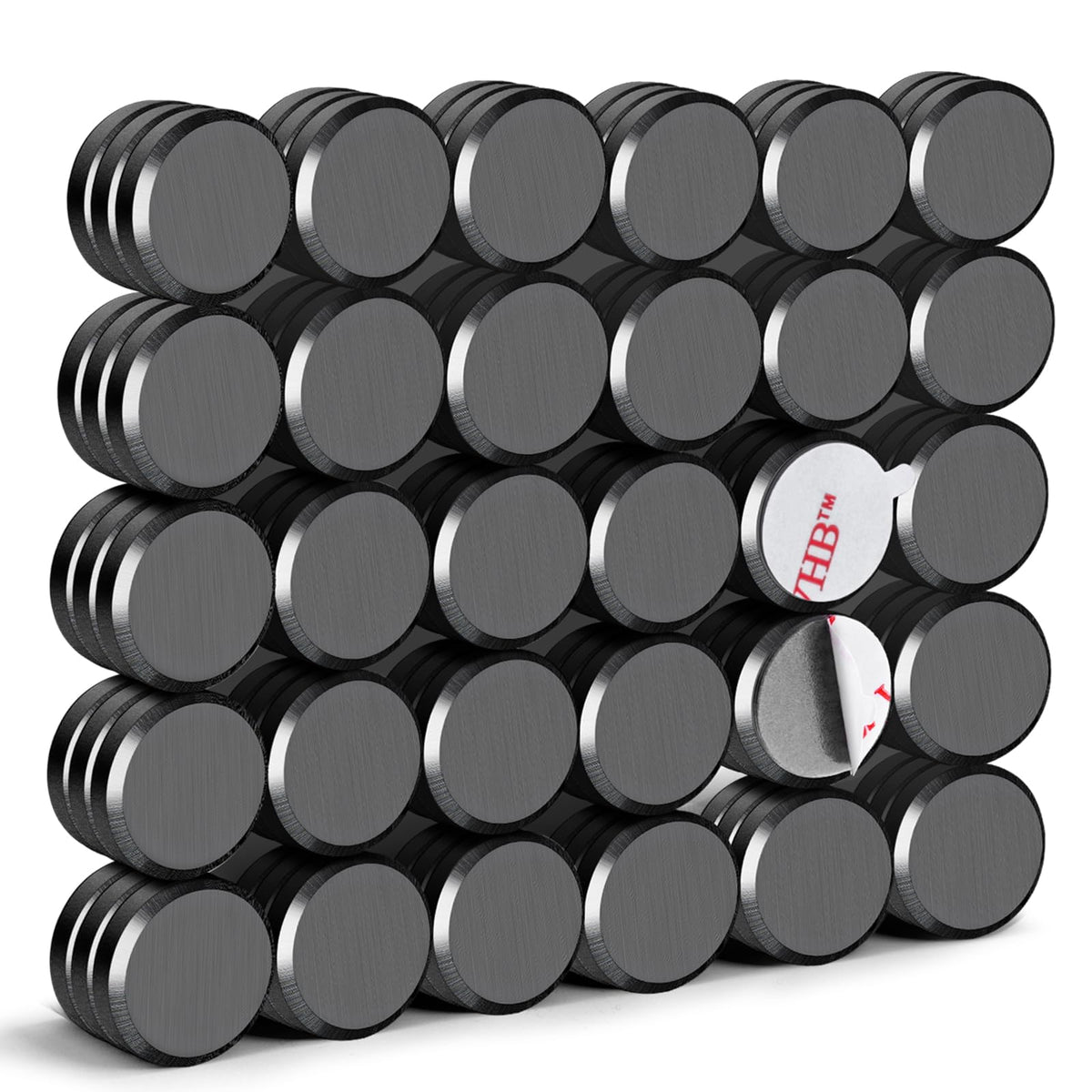 DIYMAG Strong Adhesive Magnets, 90pcs 0.7x0.12in Fridge Magnet