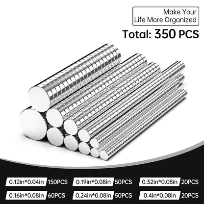350Pcs Magnets for 3D Printing, Rare Earth Magnets for Crafts