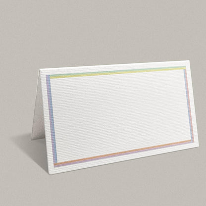 Place Cards for Weddings, 100-Count Table Name Cards, Blank Tent Cards, Seating Placecards for Dinner Parties, Banquets, Events, Pastel Promise
