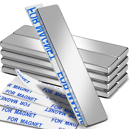 DIYMAG Strong Magnets, 12 Pack Neodymium Magnetic Strips Adhensive Backing