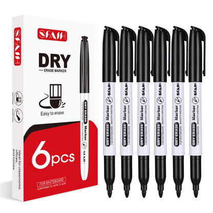 SFAIH 15 Colors Magnetic Dry Erase Markers, 0.7mm Ultra Fine, with Eraser