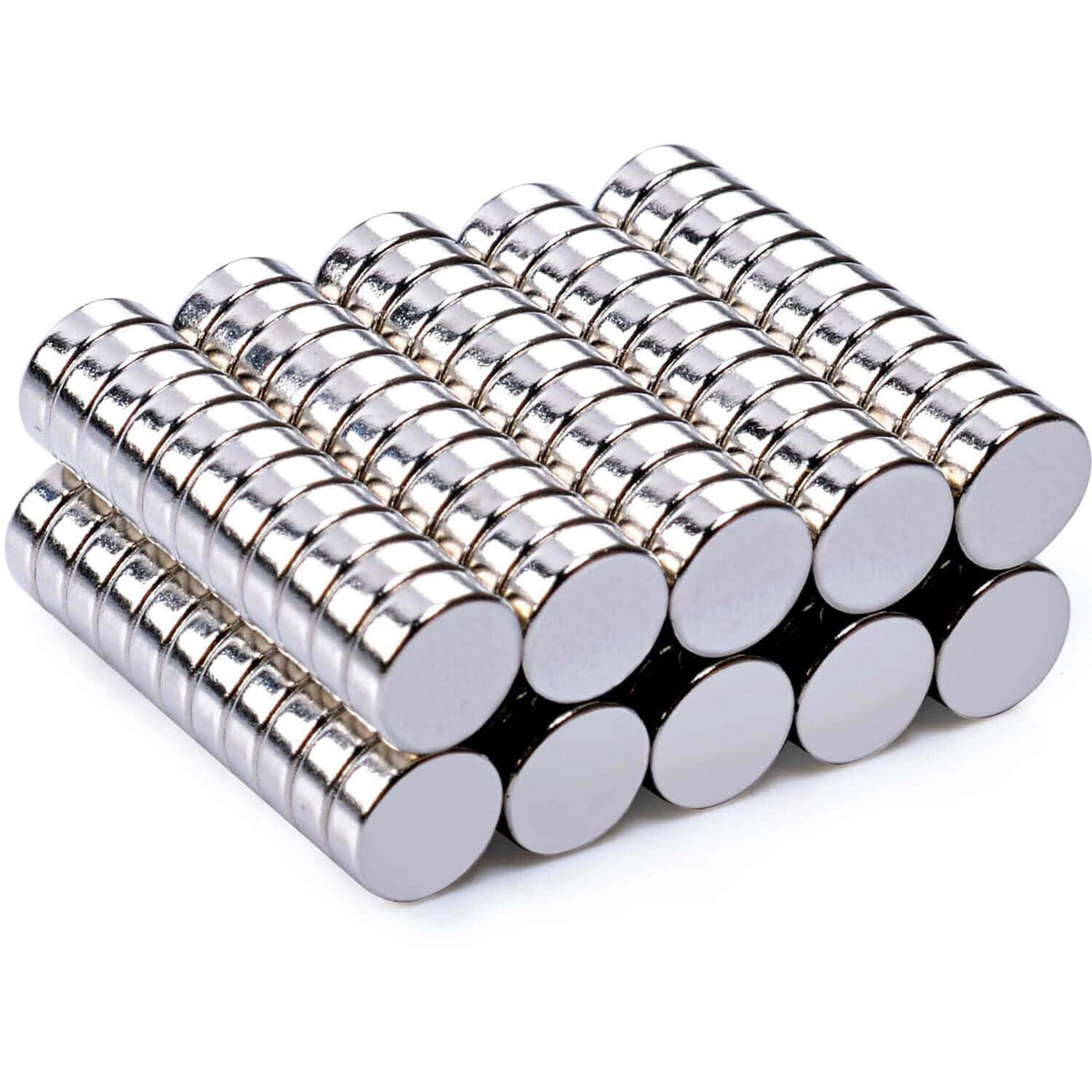 MIN CI 100 Pcs Strong Round Small Rare Earth Magnets, Mini Refrigerator Neodymium Disc Magnet for Whiteboard Locker Fridge DIY Crafts Dry Erase Board Cabinets