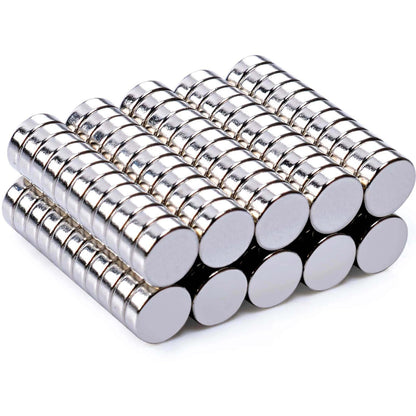 MIN CI 100 Pcs Strong Round Small Rare Earth Magnets, Mini Refrigerator Neodymium Disc Magnet for Whiteboard Locker Fridge DIY Crafts Dry Erase Board Cabinets