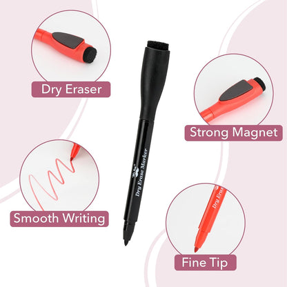 Mr. Pen- Magnetic Dry Erase Markers, 12 Pack with Whiteboard Eraser