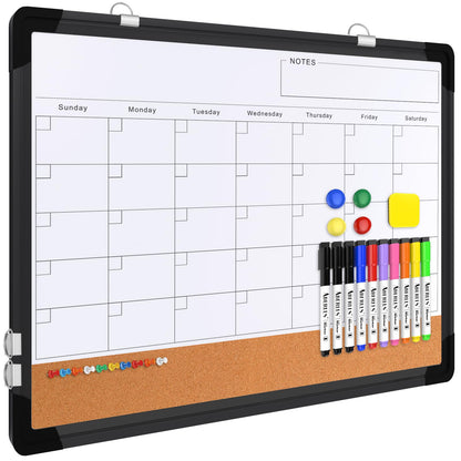 Weekly Calendar Whiteboard for Wall, Dry Erase Board, Magnetic White Board