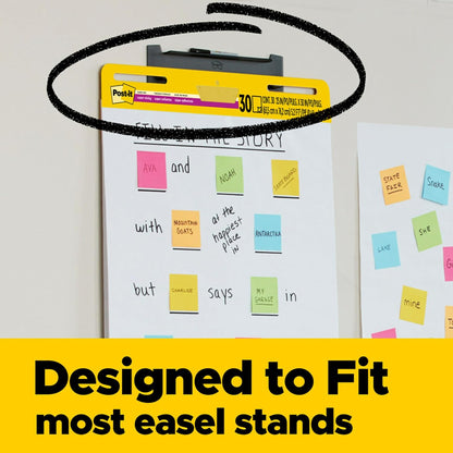 Post-it Super Sticky Easel Pad, 25 in. x 30 in., White, 30 Sheets/Pad, 8 Pads/Pack