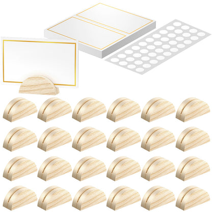 Uniclife 48 Pcs Place Card Holders for Wedding Party Tables