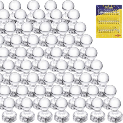 66PCS Magnetic Push Pin Magnet, Fridge Magnet Magnetic Thumb Tacks for Kitchen, Refrigerator, Office, School, Whiteboard.Magnets for Whiteboard