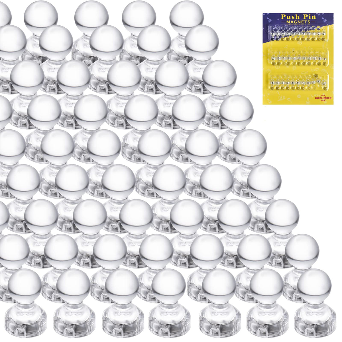 66PCS Magnetic Push Pin Magnet, Fridge Magnet Magnetic Thumb Tacks for Kitchen, Refrigerator, Office, School, Whiteboard.Magnets for Whiteboard