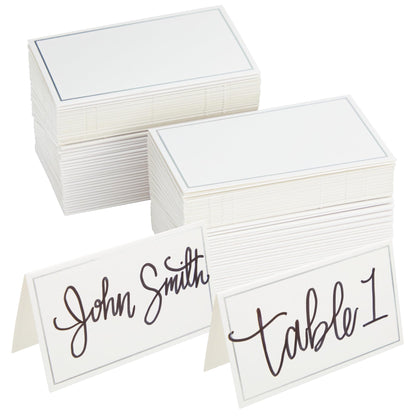BEST PAPER GREETINGS 100 Pack Gold Border Paper Place Cards Table Seating