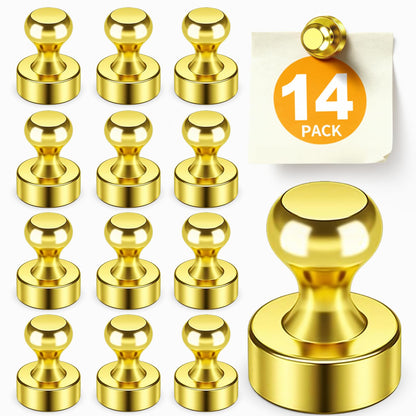 FINDMAG Fridge Magnets, Magnets for Whiteboard, Kitchen, 14 Pack, Colorful