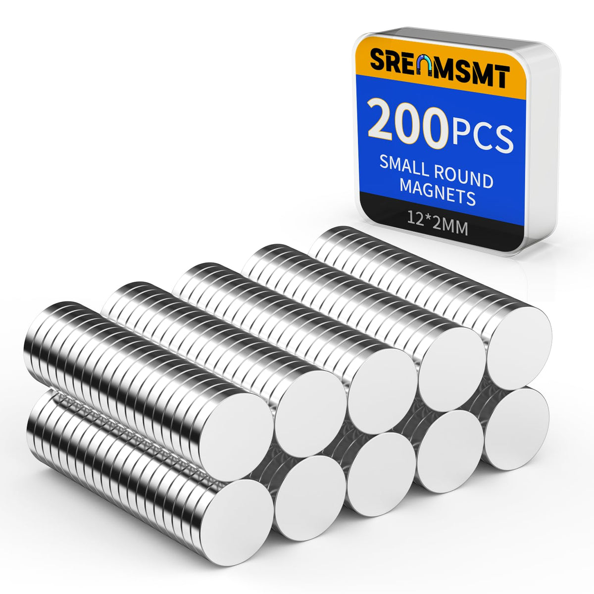 Small Magnets, 7 Sizes Neodymium Magnets for Crafts, 290 Pack