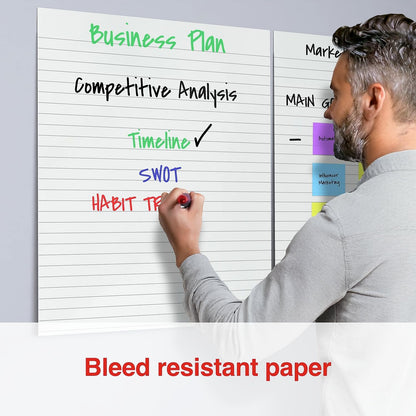 Staples Ultra Sticky Tabletop Easel Pad, 20x23 Inch, 20 Sheets/Pad