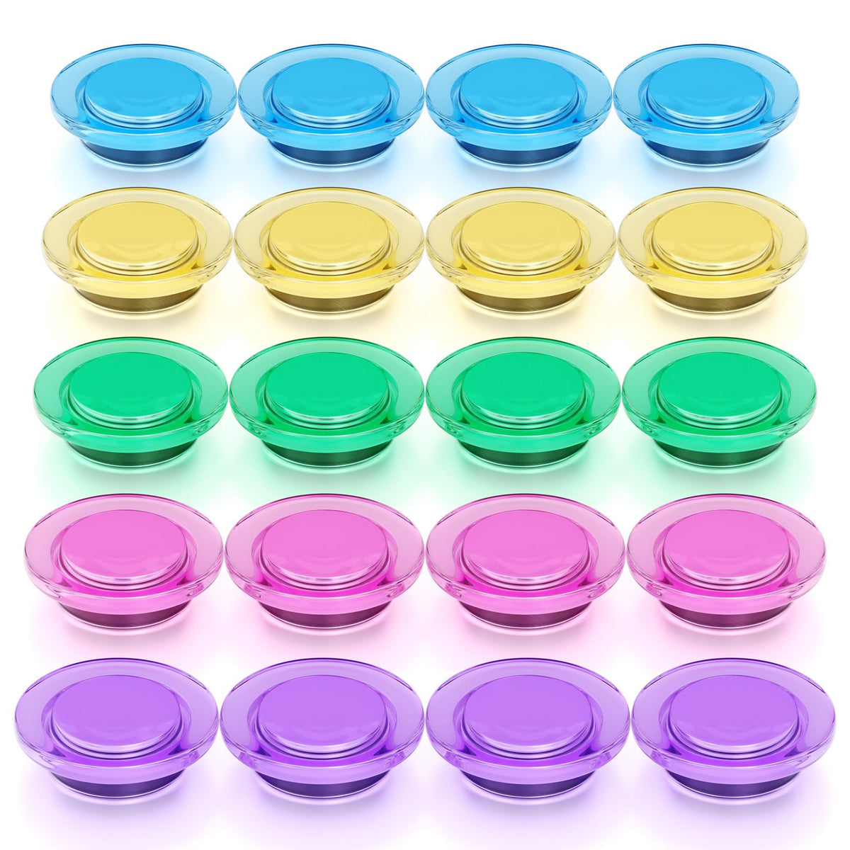 Grtard 45 Pcs Colorful Magnets for Whiteboard, Round Fridge Magnets